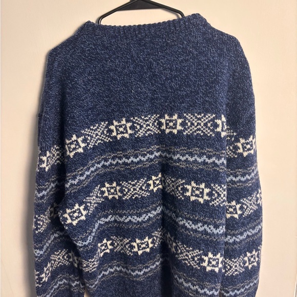 Vintage Environmental Clothing Co Wool Nordic Fair Isle Sweater Made in USA - Picture 3 of 8